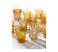 ZAFFERANO Melting Pot 6 Verres Assortis Ambre Ambre G