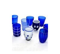 ZAFFERANO Melting Pot 6 Verres Assortis Bleu Bleu G