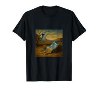 Melting Smartphone Illusion Art Le design satire du monde numérique qui effondre le concept du temps T-Shirt