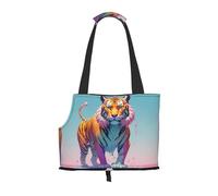 Melting Tiger Sac à bandoulière portable pliable pour animal de compagnie Idéal pour transporter de petits animaux de compagnie