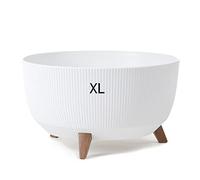 MELTOM Bol de Pot de Fleur avec Pieds Insert Pot d’Herbes planteur Bol de Plante Eco Recy lanc, XL - 47 cm)