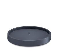 MELTOM Plateforme mobile pour pot de fleurs avec roulettes, sauce mobile, couleur anthracite (L - 26 cm, rond)