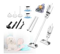 MeLtor Balai Vapeur sans Fil 5 en 1 Compact - Léger, 35Min Autonomie, Aspirateur Balai Laveur sans Fil pour Sol Dur Tapis Poils d'animaux Voiture