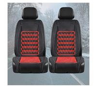 MeLtor Couvre Siege Auto Chaud d'hiver, Housse De Siege Auto Car Seat Cover pour berline, SUV, camionnette, Camion,Black-Driver+Passenger