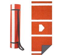 MeLtor Tapis de Frappe de Baseball, Tapis D'EntraîNement Au Softball avec Marbre, Tapis D'EntraîNement pour Le Baseball, avec Caoutchouc AntidéRapant pour L'EntraîNement Au BâTon,Red-150cm*366cm