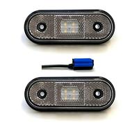 MelTruck® 2 feux de délimitation LED blancs avec raccord rapide QS075