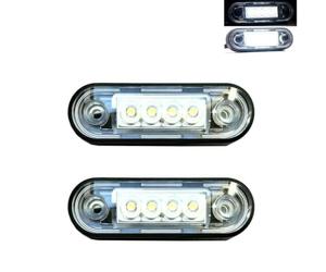 MelTruck 2x Feu LED de Contour/Position Arrière pour Bull Bar - Véhicules, Camion, Remorque, Trailer, Caravanes - Montage Vertical ou Horizontal - Étanche - Homologué E9