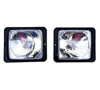 MelTruck 2x Phare H4 pour Tracteur et Machines Agricoles - Feux de Route et de Croisement - Remplacement Hella 1AA004109-021 - Homologué E20, IP54