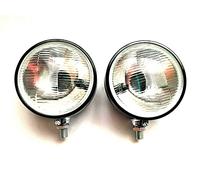 MelTruck 2x Phare Rond de Tracteur R2 12V avec Ampoules | Homologué E4 | Engins Agricoles et de Chantier