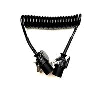 MelTruck® EBS Câble électrique spirale 24 V 7 broches 3,8 m pour camion remorque NFZ