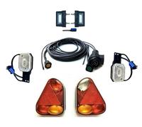 MelTruck® Éclairage de remorque à baïonnette LED Feu de gabarit Éclairage de plaque minéralogique Faisceau de câbles 5 m