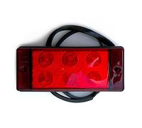 MelTruck® Feu antibrouillard LED rouge E9 pour camion, remorque, caravane, remorque