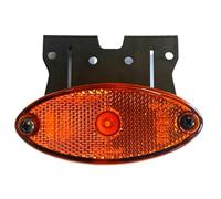 MelTruck® Feu de position LED E9 pour camion et remorque (jaune/orange avec support)