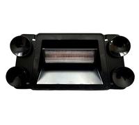 MelTruck Feu Stroboscopique LED Orange 12V 24V à Ventouses - Barre de Signalisation Urgence pour Camion, Tracteur, Engin - 3 Modes Flash - Homologué ECE R65 E49