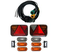 MelTruck® Kit d'éclairage de remorque LED pour feux arrière 13 broches 7,7 m