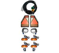 MelTruck® Kit d'éclairage de remorque LED pour feux arrière 7,7 m Plaque d'immatriculation Control Box 12 V