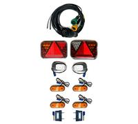 MelTruck® Kit d'éclairage LED pour remorque - 12 V - 13 broches - Câble de 7 m