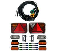 MelTruck® Kit d'éclairage LED pour remorque avec boîtier de contrôle Canbus 13 broches Câble 7 m