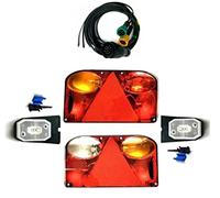 MelTruck Kit Éclairage Remorque LED E9 - Feux Arrière avec Bajonette + Feux de Gabarit + Câble 13 Broches - pour Remorque Caravane Camion