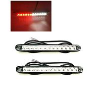 MelTruck® Lot de 2 feux arrière LED avec feu antibrouillard 12 V 24 V pour remorque camion