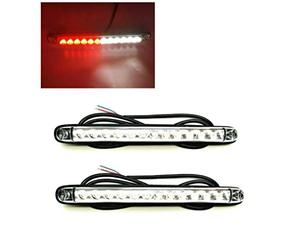 MelTruck® Lot de 2 feux arrière LED avec feu antibrouillard 12 V 24 V pour remorque camion