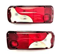 MelTruck Lot de 2 feux arrière pour camion remorque MAN Scania 12 V 24 V E-4 universels