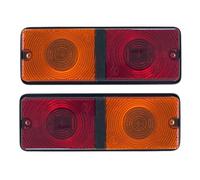 MelTruck Lot de 2 feux arrière universels pour remorque, camion, tracteur, homologation E9, feu stop, clignotant, feu arrière - Pour machines agricoles de voiture - Utilisable à gauche et à droite