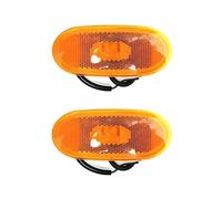 MelTruck® Lot de 2 feux de position latéraux à LED orange E9 avec catadioptre pour camion et voiture Remorque