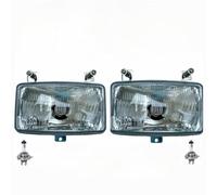 MelTruck® Lot de 2 phares H4 12V 24V avec feux de route et feux de croisement pour tracteur Deutz Fahr Agrotron avec ampoules 12V