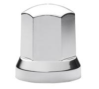 MelTruck® Lot de 20 cache-écrous de roue chromés Ø 33 mm pour boulons hauts pour camion