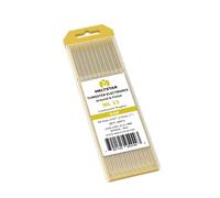 MELTSTAR Électrode de Tungstène TIG 1.5% de Lanthanated WL15 Or (1,6mm x 175mm) - Lot de 10 Pièces - Pour Soudage TIG