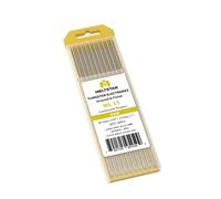 MELTSTAR Électrode de Tungstène TIG 1.5% de Lanthanated WL15 Or (2,4mm x 175mm) - Lot de 10 Pièces - Pour Soudage TIG