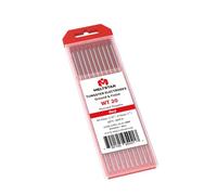 MELTSTAR Électrode de Tungstène TIG 2% de Thorium WT20 Rouge (1,6mm x 175mm) - Lot de 10 Pièces - Pour Soudage TIG