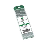MELTSTAR Électrode TIG en tungstène pur à 99,5% WP vert (1,6 mm x 175 mm) - lot de 10 pièces - Pour soudage TIG AC aluminium