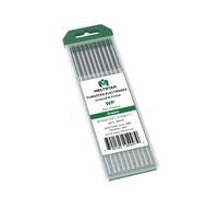 MELTSTAR Électrode TIG en tungstène pur à 99,5% WP vert (3,2 mm x 175 mm) - lot de 10 pièces - Pour soudage TIG AC aluminium