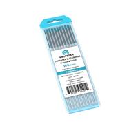 Meltstar électrodes de tungstène de soudage TIG électrodes de tungstène à mélange de terres rares (comparables à E3 Purple) 2.4MMx175MM (Turquoise, WG20) Lot de 10 Pièces