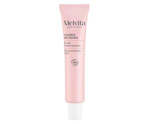 MELVITA Gel Contour des Yeux Défatiguant Bio Source de Roses 15 ml - Hydratant Repulpant Anti-poches Anti-cernes - Lot de 2