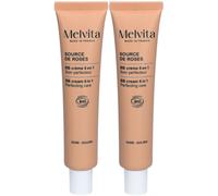 Melvita Source de Roses BB Crème 6 en 1 Doré Maquillage 2x40 ml