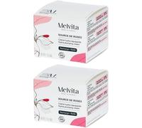 MELVITA Source de Roses Crème Hydra-Repulpante Recharge Pour La Peau 2x50 ml