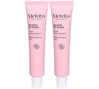 Melvita Source de Roses Fluide Hydra-Repulpant Émulsion 2x40 ml