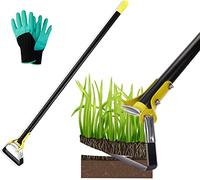 MELVTATA Houe de Jardin 152CM à étrier pour Planter des légumes Outil de Jardinage agricole Houe à Main en Acier Inoxydable - Houe à Action réglable pour désherber/meubler Le Sol