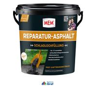 MEM Reparatur-Asphalt Asphalte Coulé À Schlaglochfüllung, 10 KG Seaux /#882064