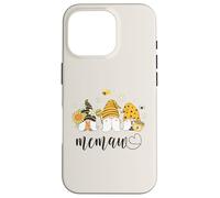 Memaw Grandma Women Cute Gnomes with Bees Sunflower Coque pour iPhone 16 Pro