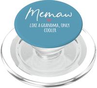 Memaw Like A Grandma Only Cooler Heart Mother's Day Memaw PopSockets PopGrip pour MagSafe