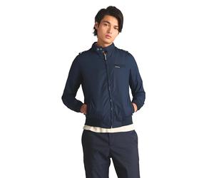 Members Only Original Iconic Racer Jacket Veste légère en Coton, Bleu Marine, L Homme