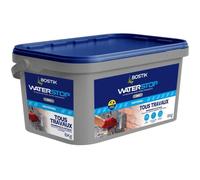 Bostik Waterstop - Membrane d'Étanchéité Toiture, Gouttières et Murs - Réparation Fuites, Infiltrations & Fissures - Résistant UV & Intempéries - Gris - Seau 6 kg