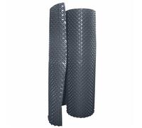 Membrane de fondation bi-couche - 1x20 m - PE-HD - Alvéoles - 400 gr/m² - Noir - Drainage efficace
