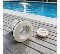 Membrane de piscine - Port d'aspiration de piscine - Raccord fileté de 5,1 cm - Buse d'aspiration sous vide pour systèmes de nettoyage de piscine