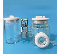 Membrane d'échange Double couche bain-marie fenêtre à Quartz à température contrôlée + cellule électrolytique scellée monocouche(50ml-50ml)