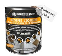 Membrane d'Étanchéité - Joint exterieur et interieur - Colle Étanche pour Fissures & Fuites - Directe Sans Primaire - Tous Matériaux - MS Polymère (Transparent, 250g)